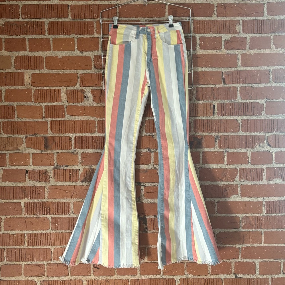 Striped Flare Pants